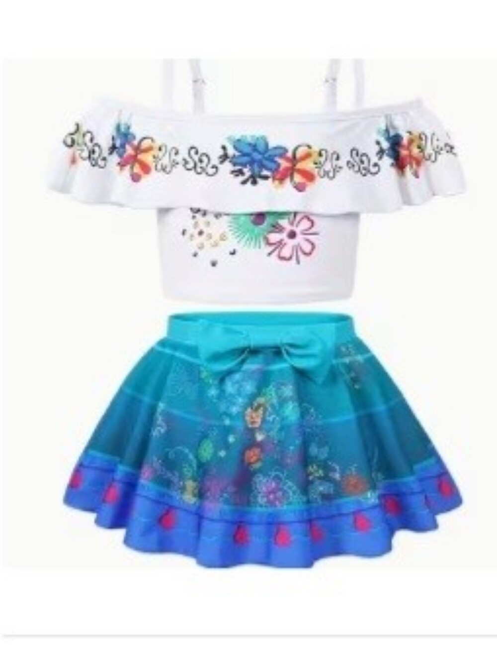 ENCANTO Mirabella Floral Two-Piece Bathing Suit Set!  Brand New Swimsuit!